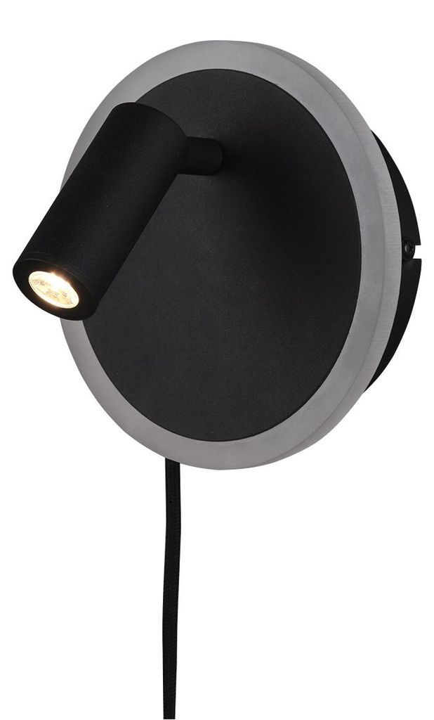 LED nástenné svietidlo Trio Jordan 7 W 750 lm 3000 K čierne Obrázok produktu 