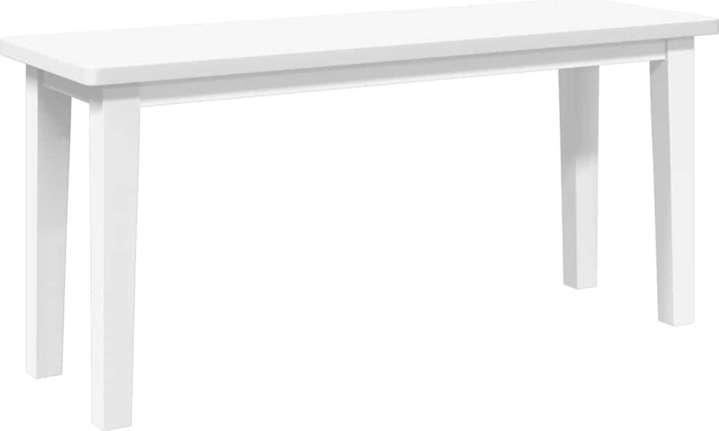 "im Sonderangebot"Bank Modernes Design - Sitzbank/Esszimmerbank - 90 cm Weiß Massivholz Gummibaum - NeuMöbel3480773