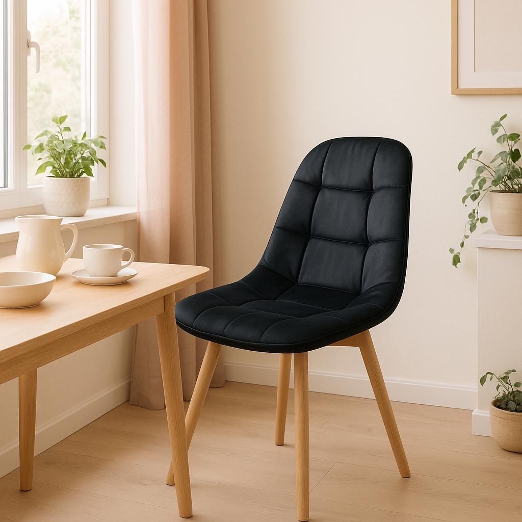 Ekspand | Chaise WF1012 - Noir - Design moderne - Image du produit 