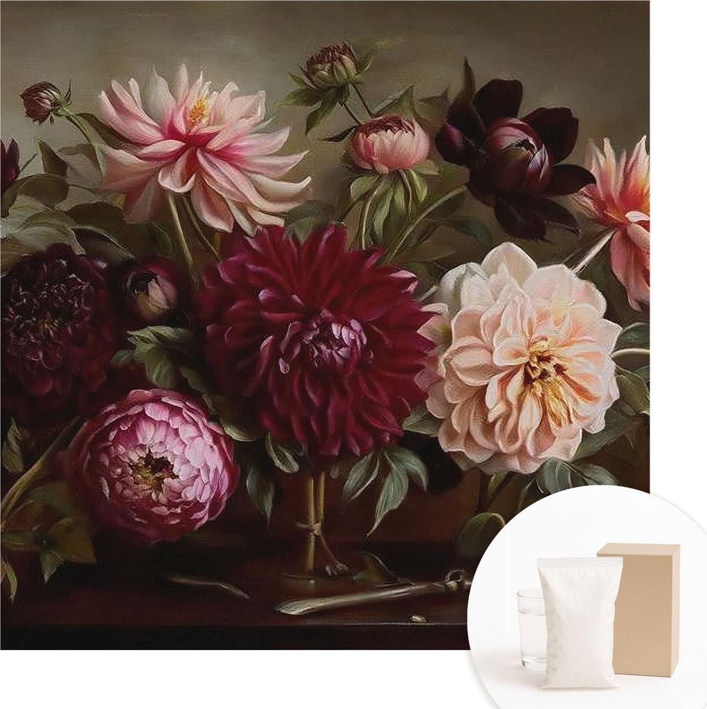 Fototapete - Wandbilder für Wohnzimmer - 250x250 cm - Dekorative Wandfolie - Modernes Design für Wanddekoration - Tapeten für Innenräume - Blum...