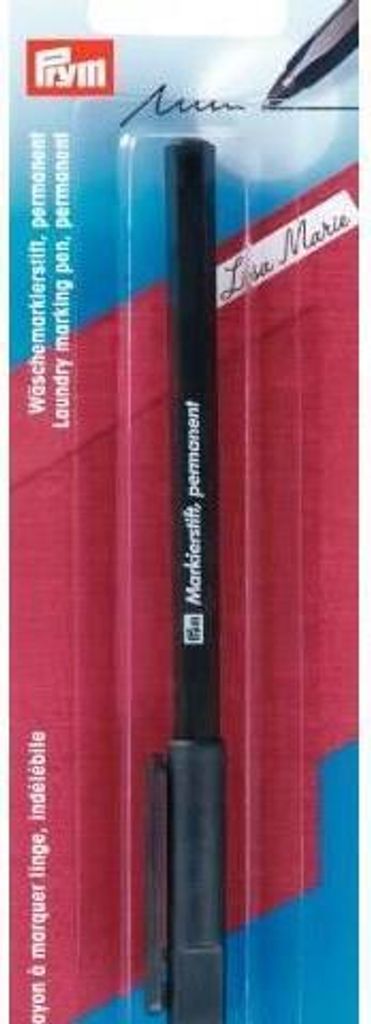 PRYM Laundry Marking Pen Permanent Markierungsstifte Black