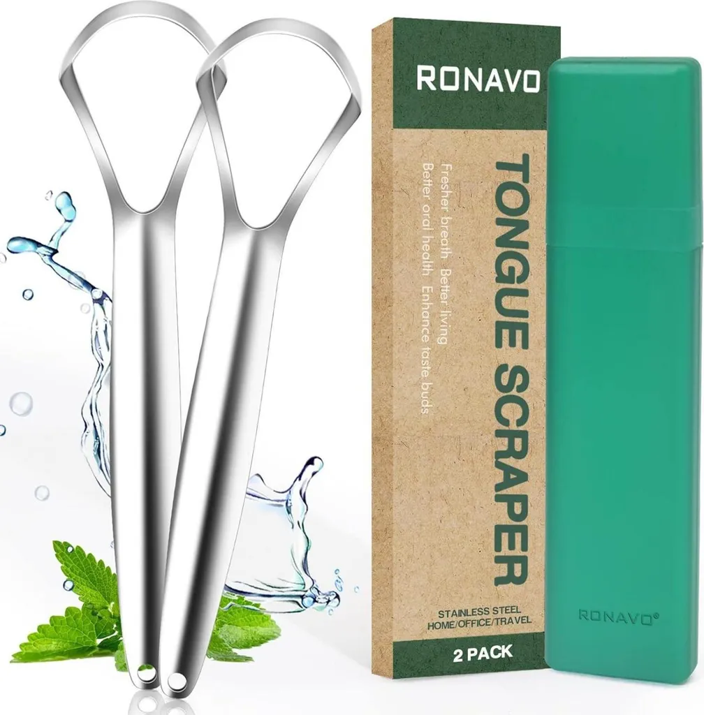 Cure-langue efficace contre la mauvaise haleine pour une bouche saine