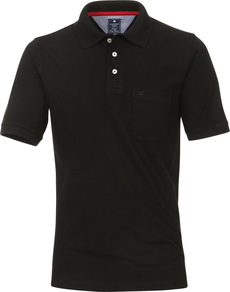 Redmond - Regular Fit - Herren Polo Shirt in verschiedenen Farben (900), Größe:S, Farbe:Schwarz(90)