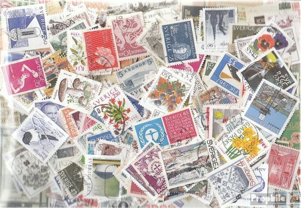 Briefmarken Schweden 1.000 verschiedene
