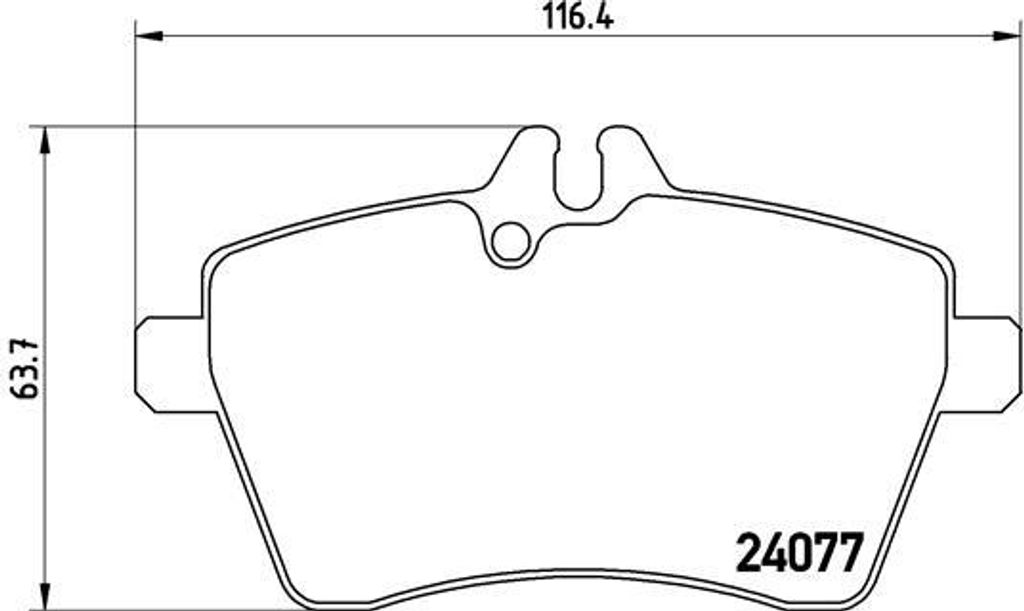 Brembo Bremsbelagsatz, Scheibenbremse Vorderachse P 50 056