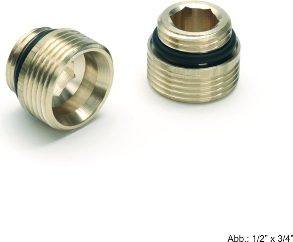 REHAU Anschlussnippel-Set, G 1/2 x G 3/4, 1 Stk. Produktbild 