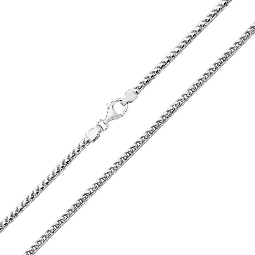 Collier Maille Franco Femme Argent 925 - Chaîne de Qualité 46cm x 3mm