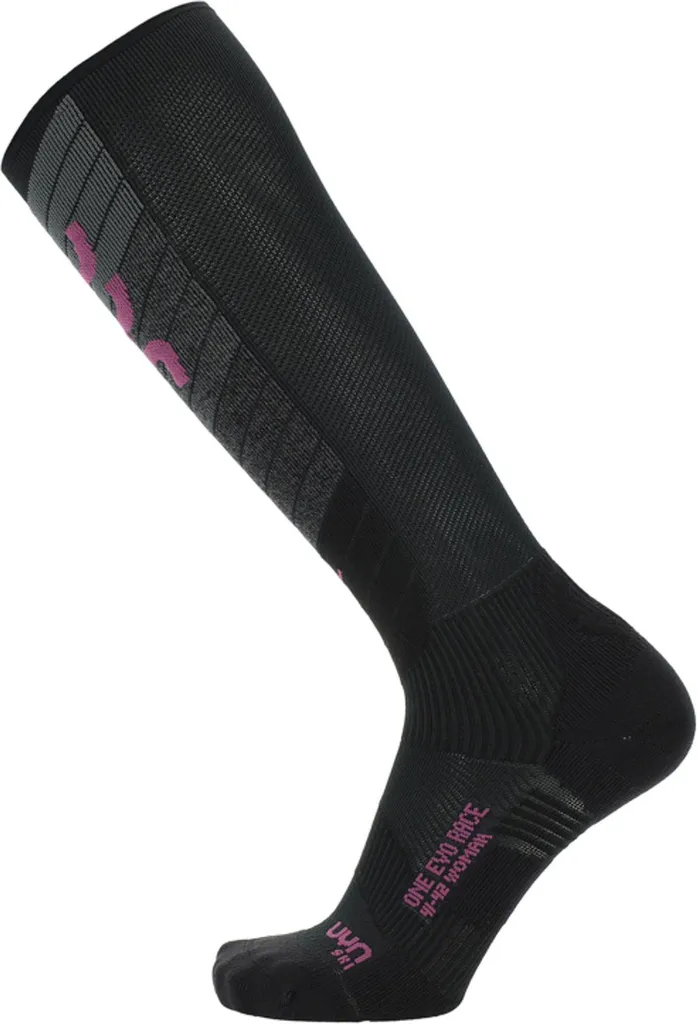 Chaussettes de Ski EVO RACE ONE Femme Noir et Violet en Taille 37-38