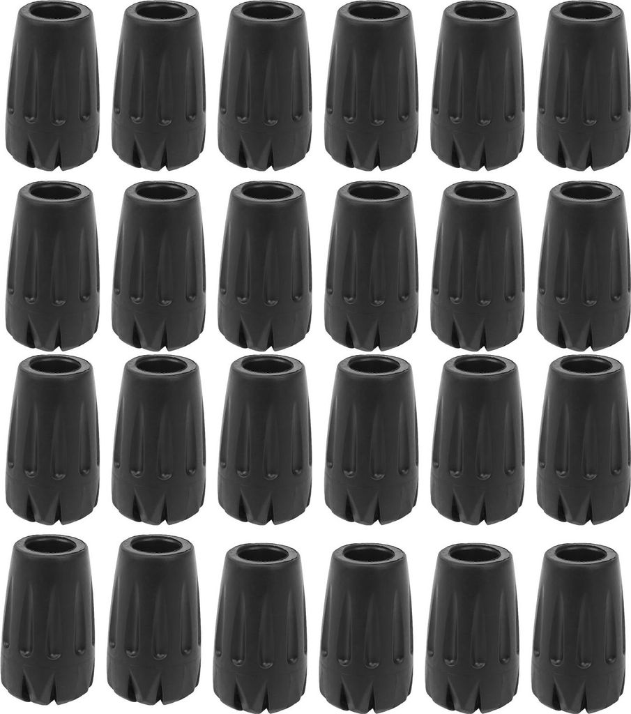 24 -pcs Walking Pole Gummi -Tipps Trekking -Wanderstiftfußschutz Kopfdeckerersatz