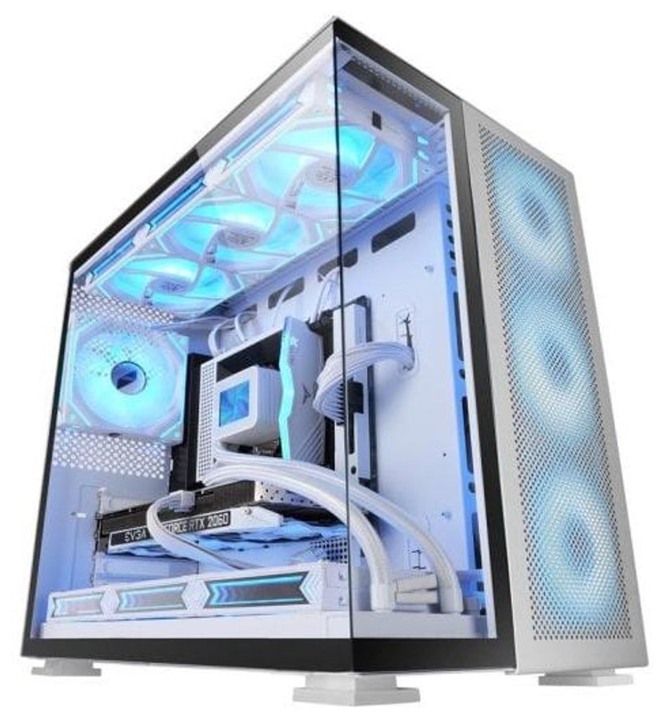 Mars Gaming MC-NOVA2, Tower, PC, Silber, ATX, EATX, micro ATX, Mini-ITX, SGCC, Gehärtetes Glas, Gaming