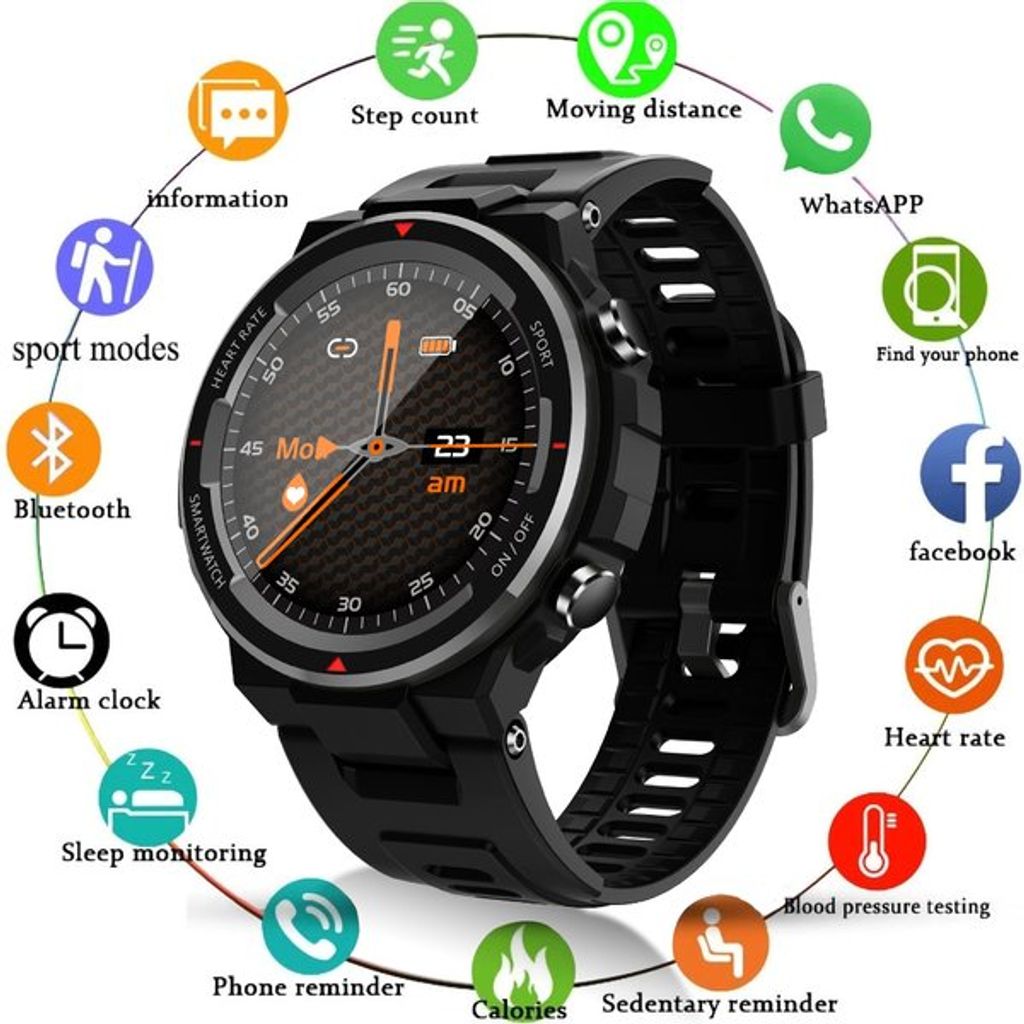 Sport Bluetooth Smartwatch Armband Pulsuhr Herren Damen Fitness Tracker Uhr DHL