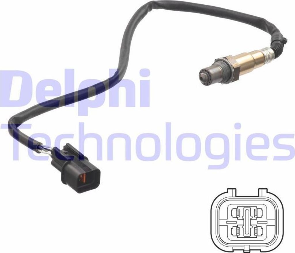 DELPHI ES21287-12B1 Lambdasonde OE 3921002630 kompatibel mit Picanto