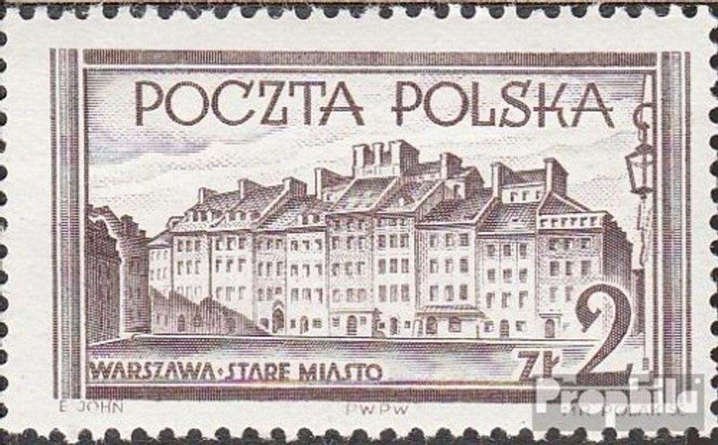 Briefmarken Polen 1953 Mi 826 postfrisch Warschau