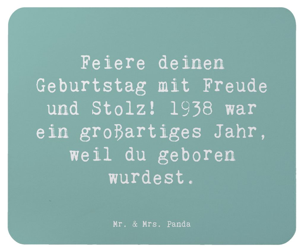 Mr. & Mrs. Panda Mauspad Spruch 1938 Geburtstag - Produktbild 