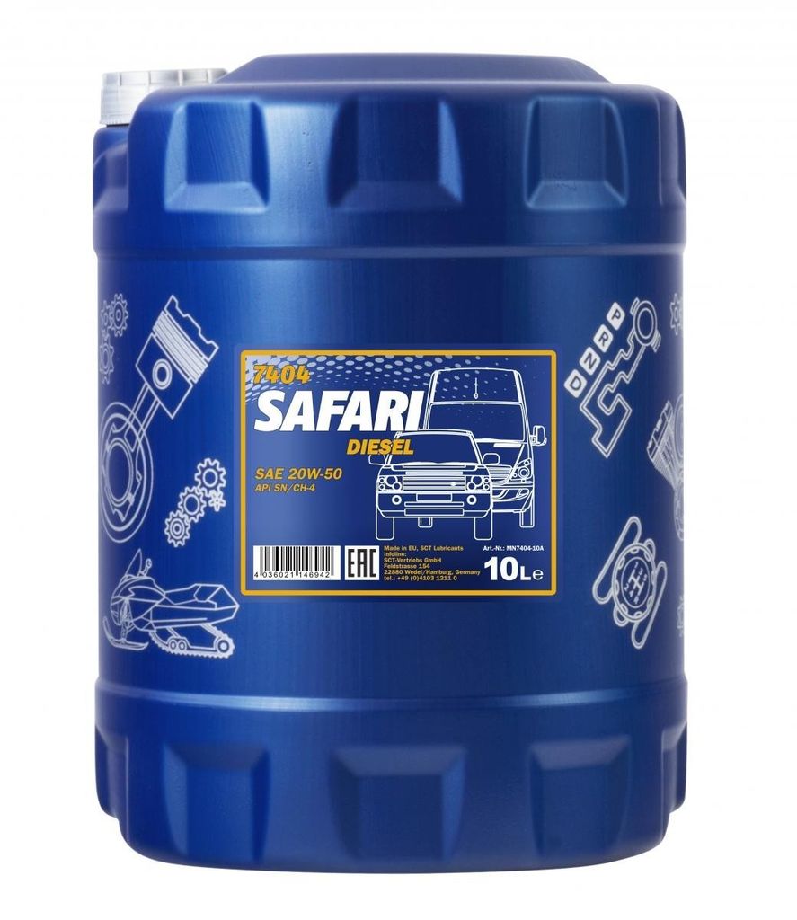MANNOL Safari 20W-50, 10 Liter Produktbild 