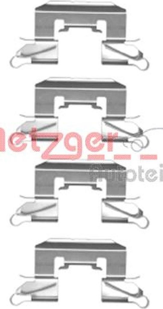 METZGER 109-1772 Zubehörsatz Scheibenbremsbelag Vorne für FORD Fiesta Mk6 Schrägheck (JA8, JR8) Fiesta Mk6 Kastenwagen Fiesta Mk6 Limousine für...