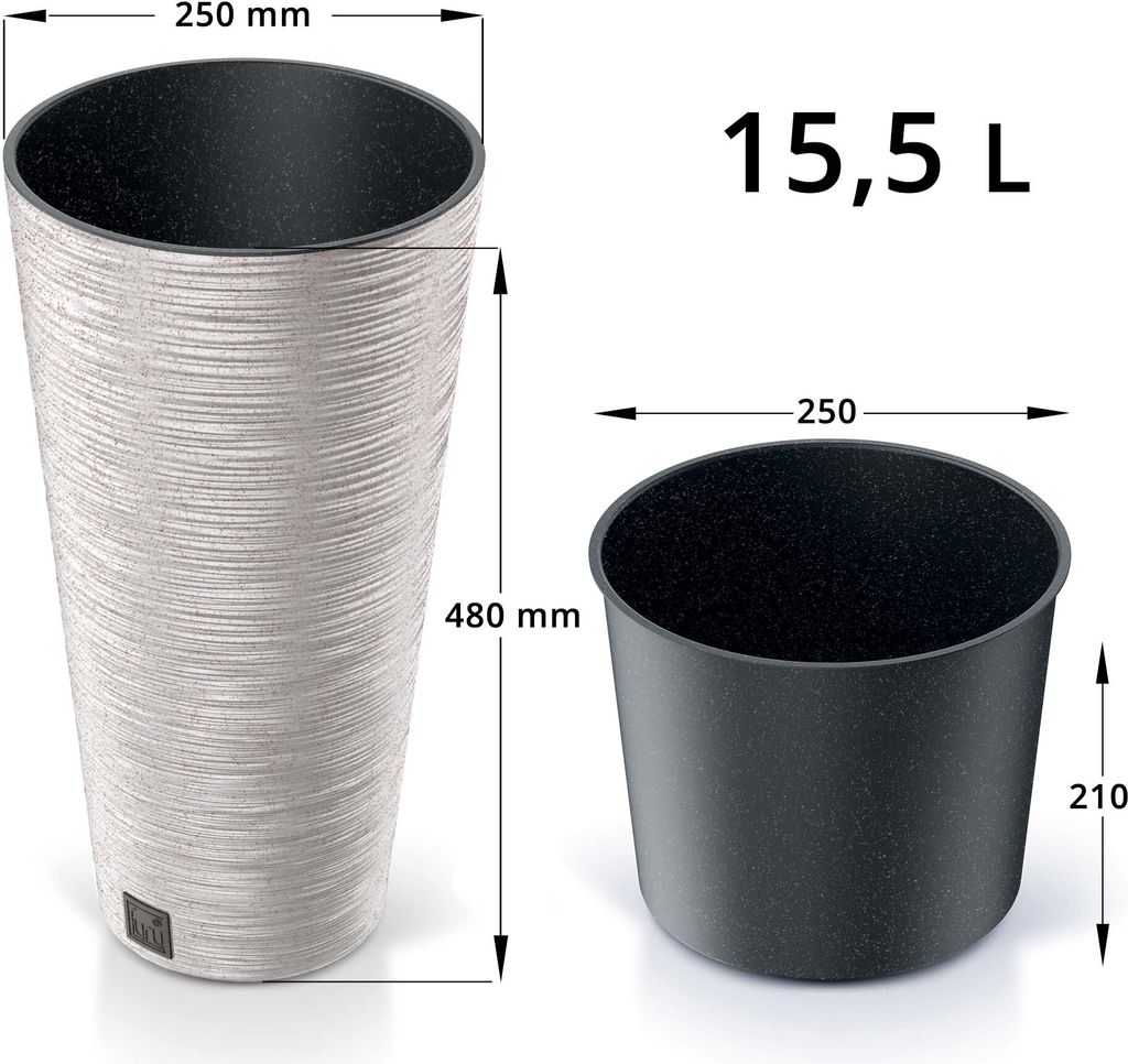 Jardinière Siena Garden Konny 70 X 38 X 97 Cm Bois Naturel