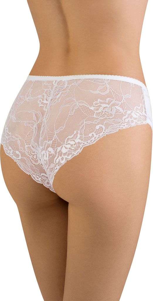 Vivisence dame slip unterhose 4010 spitze bund gummispitze unterwäsche klassich, weiß, l