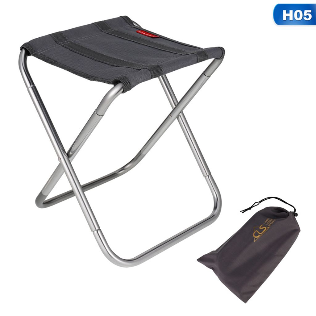 Neue Aluminium-Legierung klappbarer Hocker tragbaren Stuhl Camping Wander 