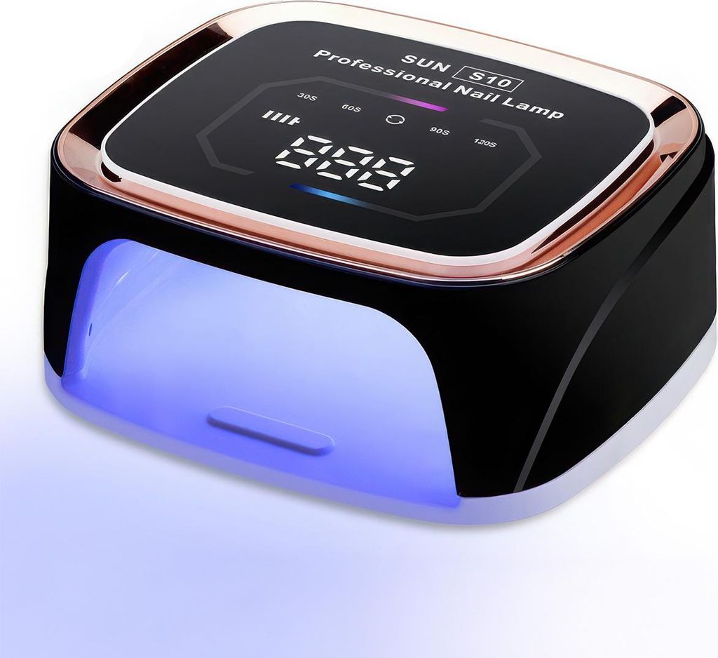 UV LED Nagel Lampe mit Sensor, LCD Bildschirm Maniküre Licht, 4 Timer, Hand & Fuß Nagelpflege