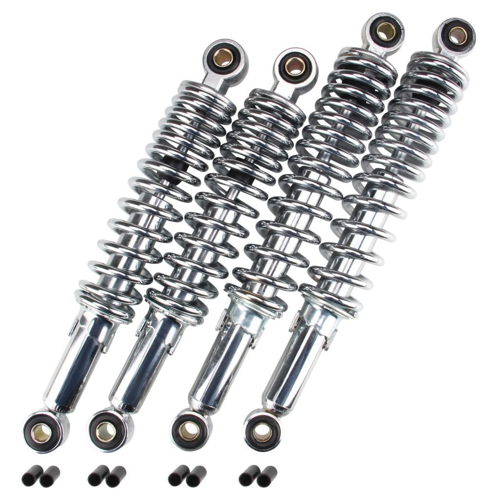 Stoßdämpfer Tieferlegung Set chrom 280 mm + 310 mm für Simson Schwalbe KR51 Star