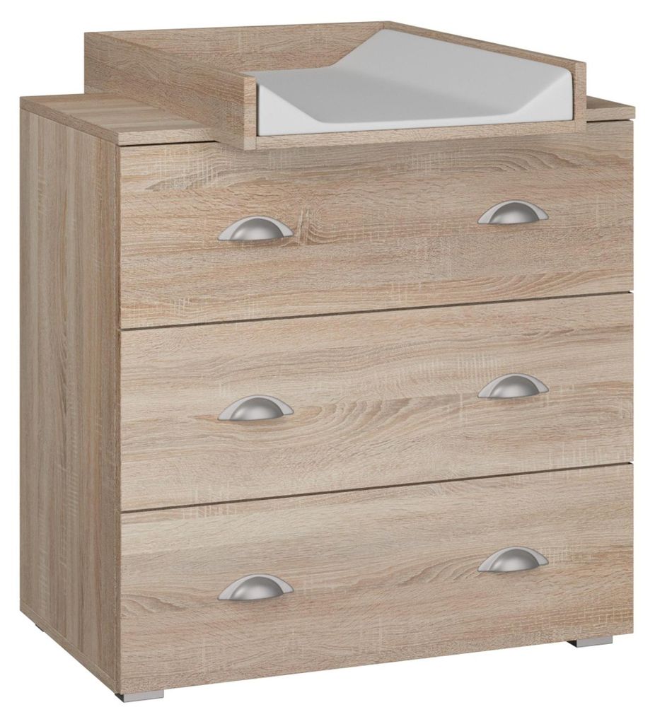Fasciatoio MIA 80 cm con tre cassetti per bambini, Immagine del prodotto 