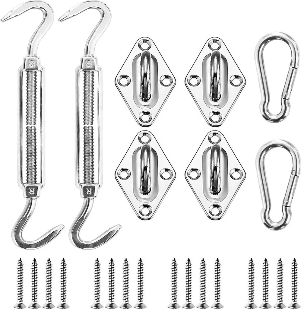 Lot de pièces de rechange M8 pour store de jardin et voile d'ombrage