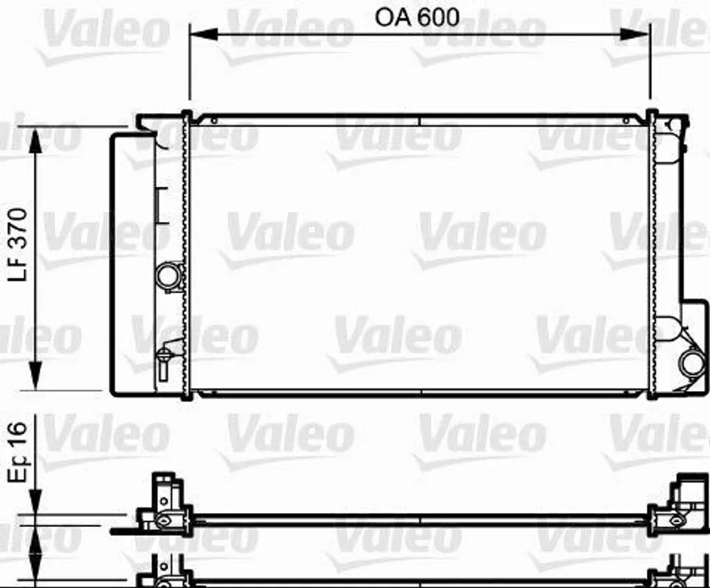 Radiateur Valeo 735250 pour Toyota Corolla et Auris - Qualité OE 164000D400
