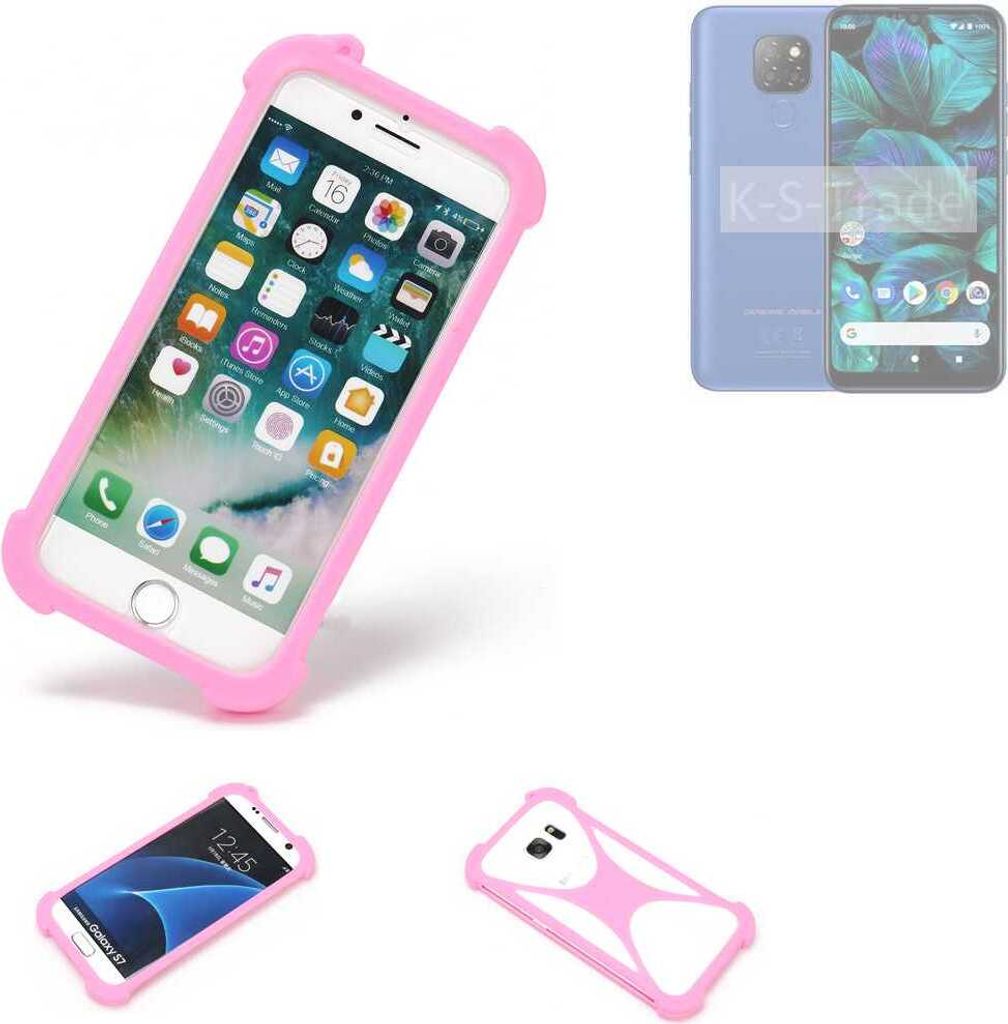 K-S-Trade Handy Hülle kompatibel mit General Mobile GM 20 Schutz Hülle Bumper Silikon Schutz Hülle Cover Case Silikoncase Silikonbumper TPU