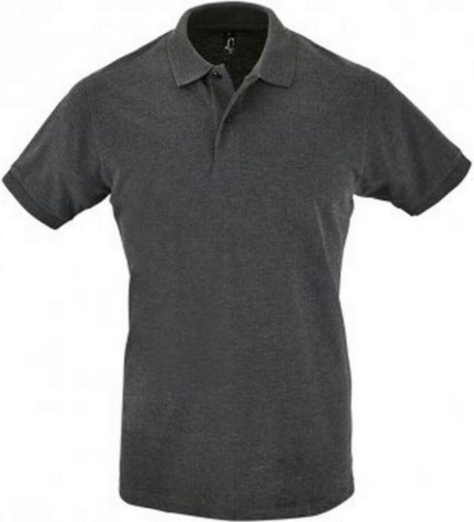 SOLS Mens Perfect Pique Polo-Shirt, Kurzarm PC283 (L) (Graphit meliert)