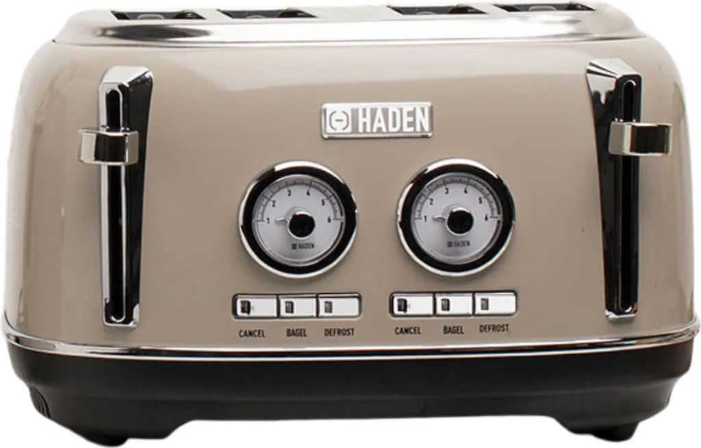 Haden Dorset Putty : Grille-pain 4 fentes rétro couleur beige crème