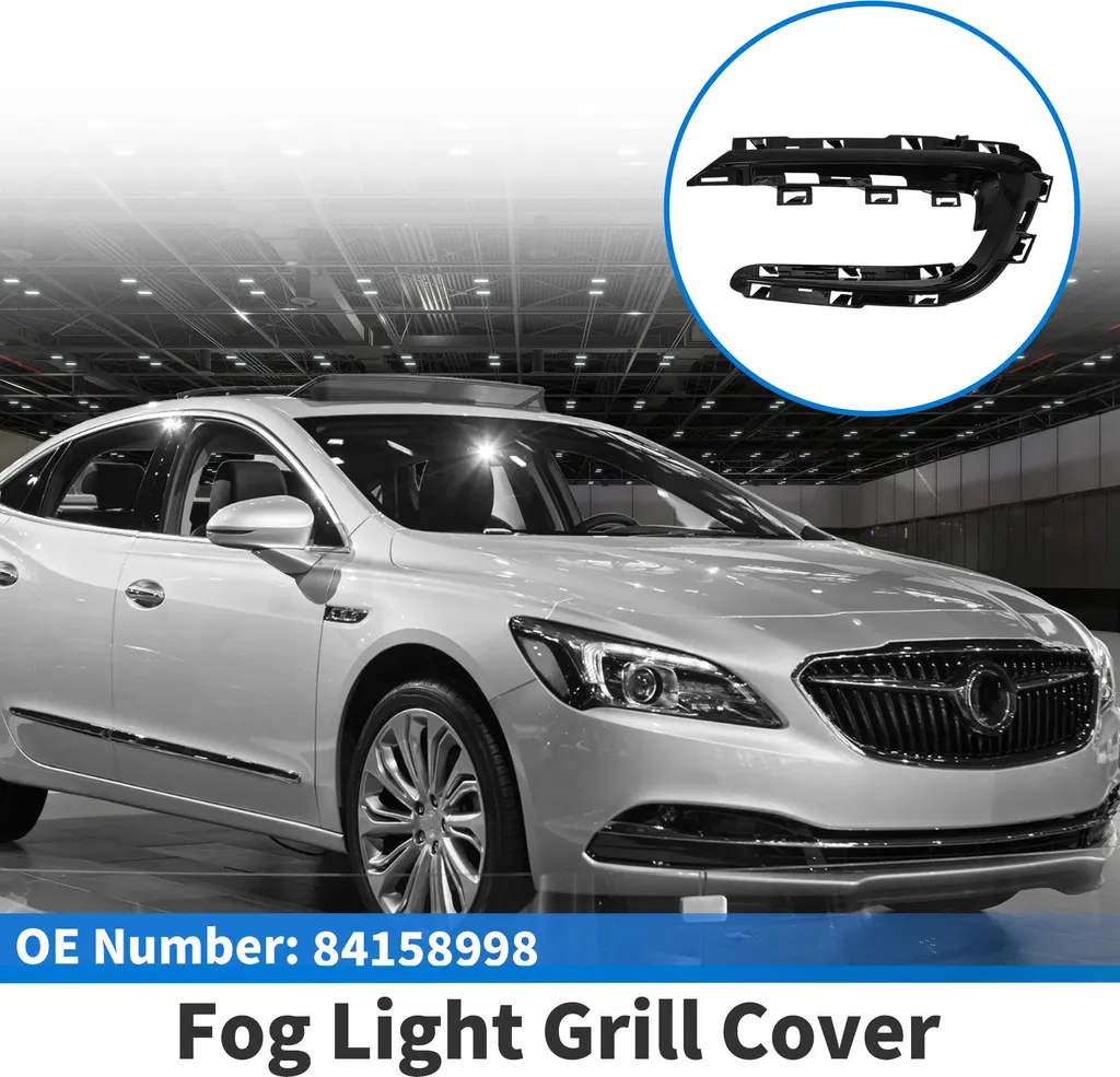 Insert de Feu Anti-Brouillard Avant Droit pour Buick Lacrosse 2019 Noir
