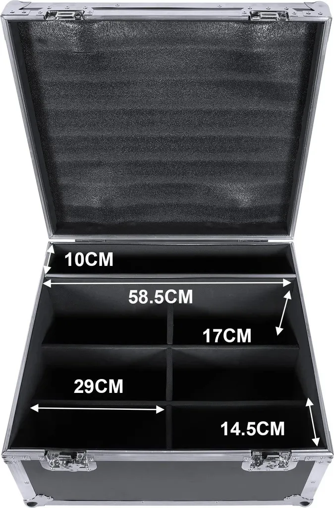 Flightcase Pro pour 6 PAR LED Résistant aux Chocs - Idéal Tournée