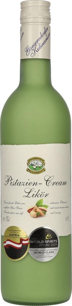 Gänserndorfer Kulinarium Pistazien-Cream Likör 17% Vol. Produktbild 