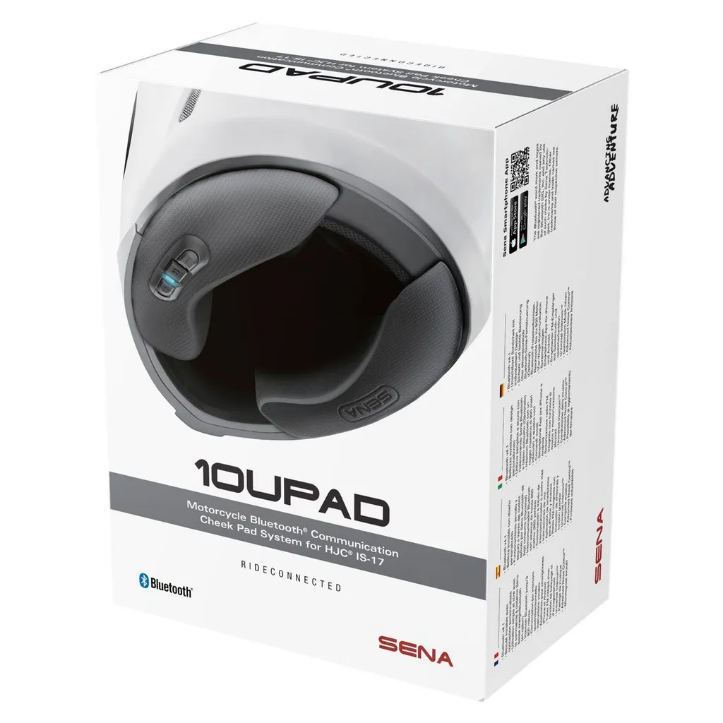 Intercom moto Bluetooth SENA 10UPAD intégré dans coussinets de joues - 8
