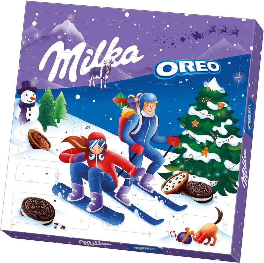 Milka Oreo Calendrier de l'Avent Biscuits au cacao et Image du produit 