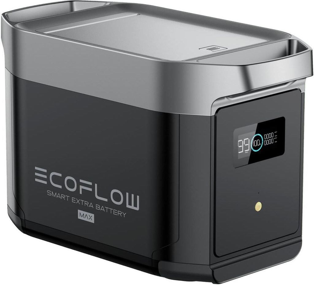 EcoFlow Zusatzbatterie DELTA 2 Max schwaz Produktbild 3