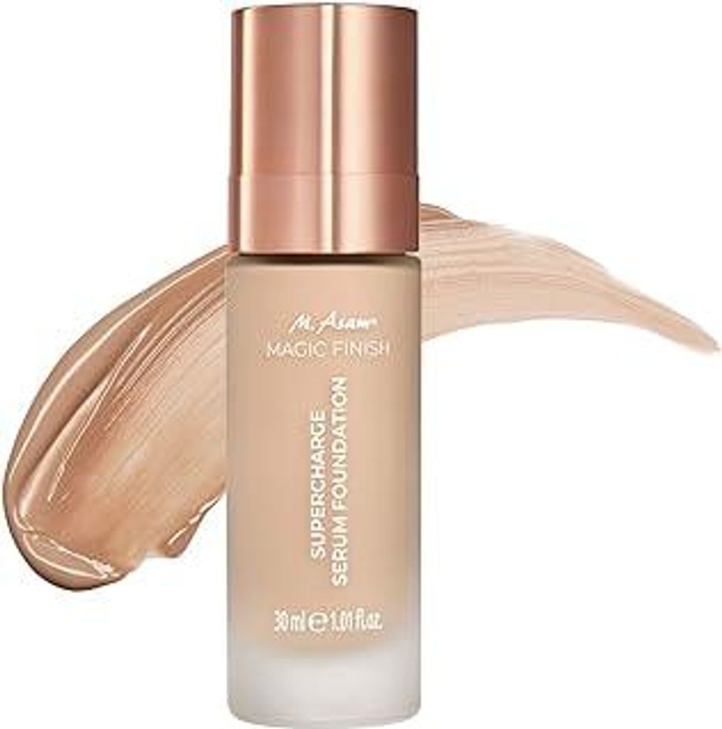 M. Asam MAGIC FINISH Supercharge Serum Foundation Creamy Nude (30 ml) – Feuchtigkeit spendende Foundation & straffendes Gesichtsserum in Einem, A...