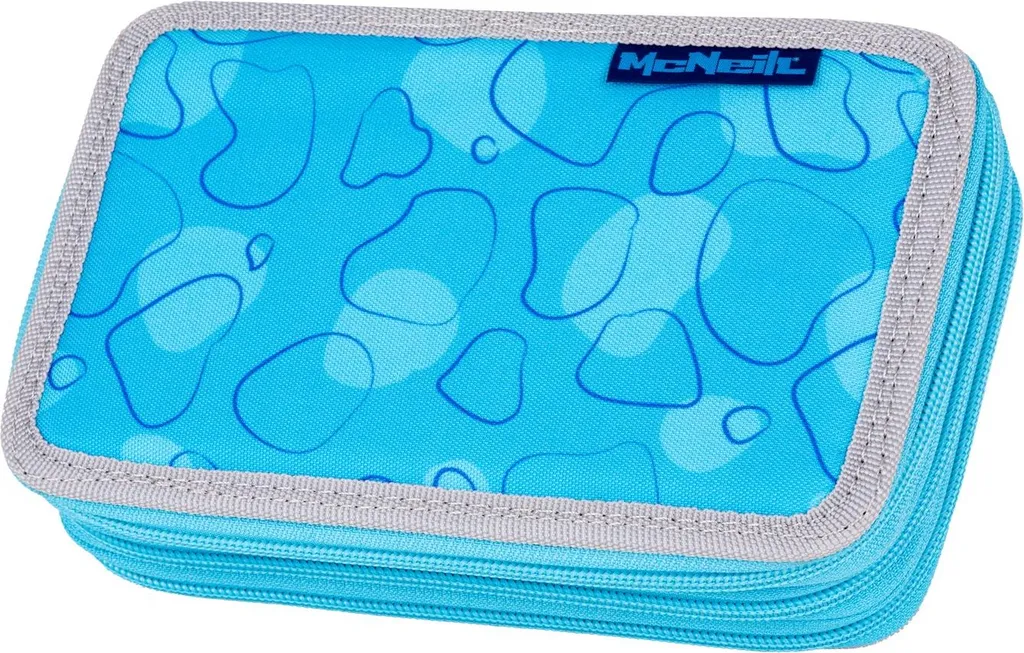 McNeill Trousse à Crayons Bubble Bleu Clair avec Trois Compartiments - 6