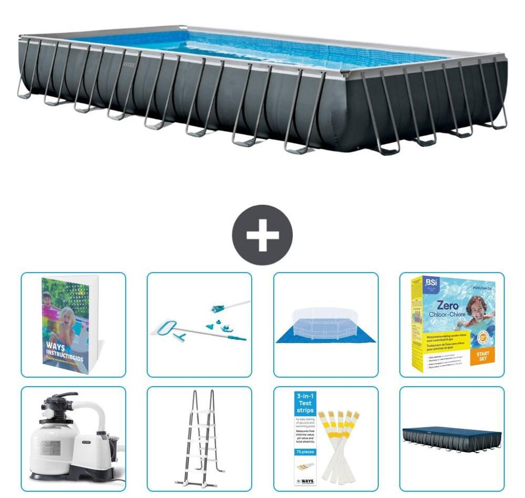 Ultra XTR Pool Rechteckig - 975x488x132 cm - 9-teilig S550