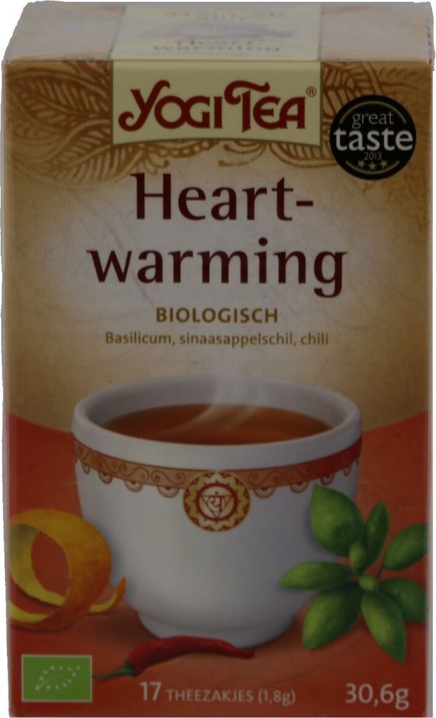 Yogi Tea Herzerwärmender Tee, 17 x 18 Gramm