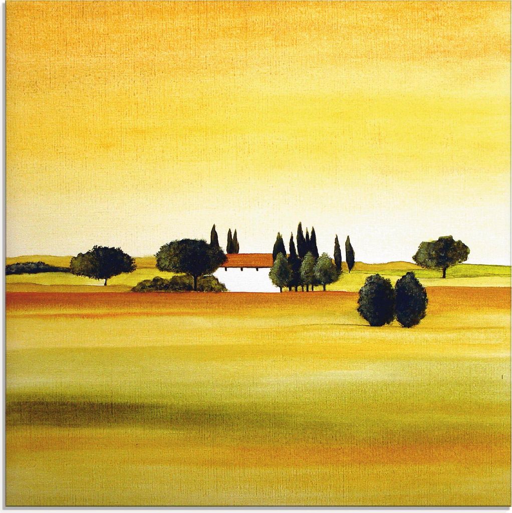 ARTland Glasbild Sonniger Tag III Größe: 30x30 cm