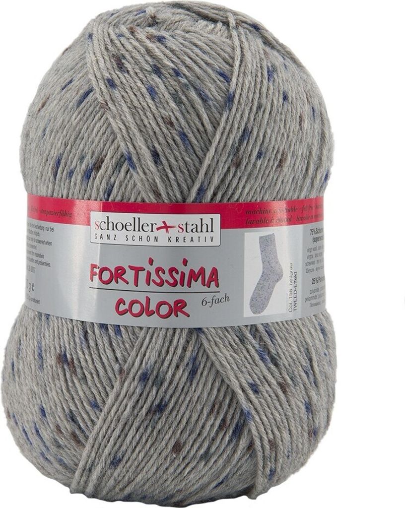 Fortissima Color - Tweed-Effekt - 6fach Farbe: 156 hellgrau