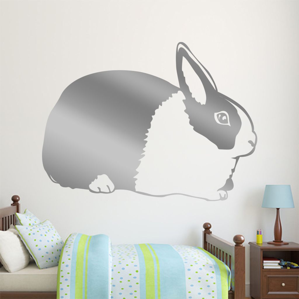 KIWISTAR Hase - Nase Kaninchen Haustier Wandtattoo in 6 Größen - Wandaufkleber Wall Sticker - Dekoration, Küche, Wohnzimmer, Schlafzimmer, Badez...