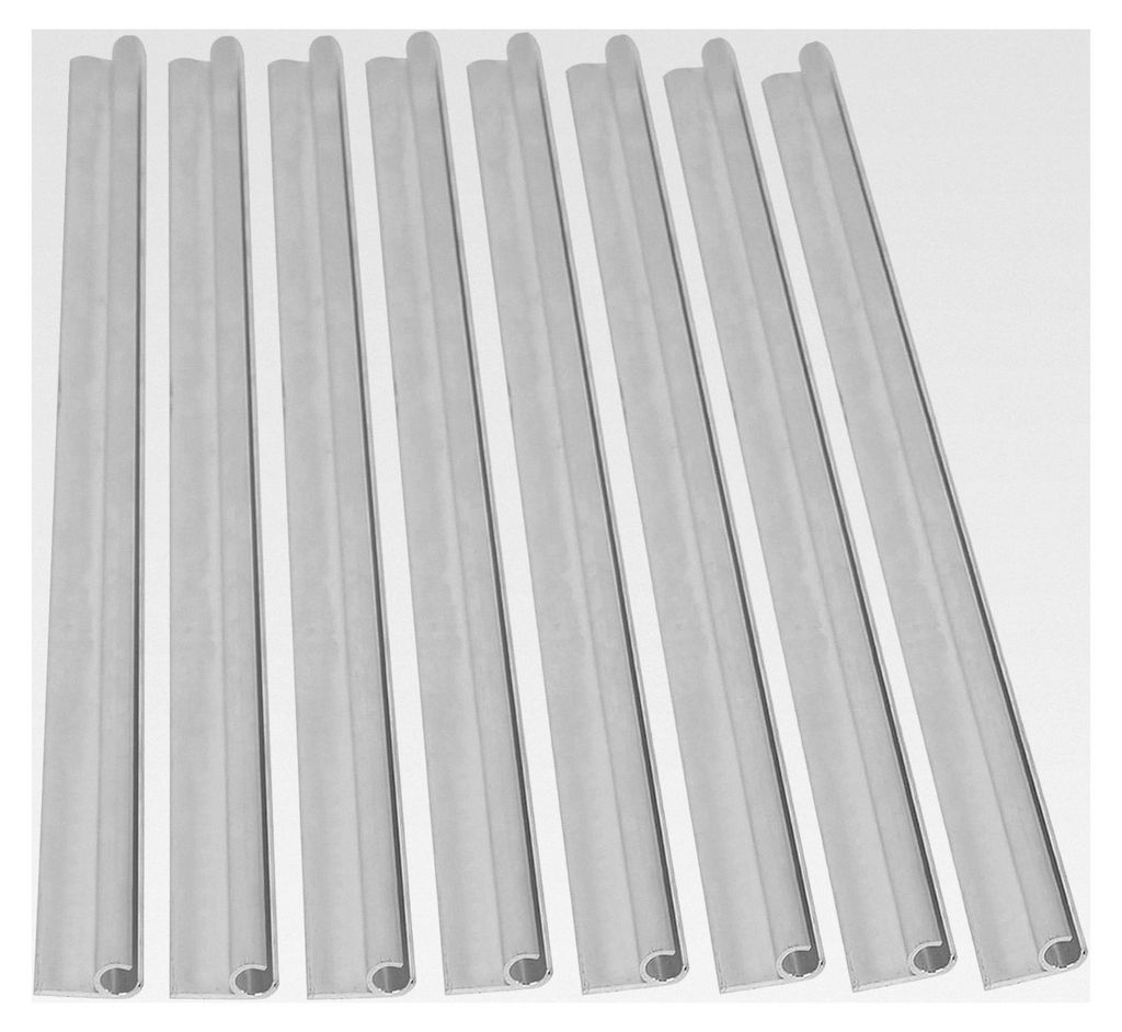 8 Stück 50 cm Kederschienen aus Aluminium für 45° Wandbefestigung, geeignet für Keder 6-9 mm, für Wohnwagen, Wohnmobile, Zelte, Vorzelte und S...