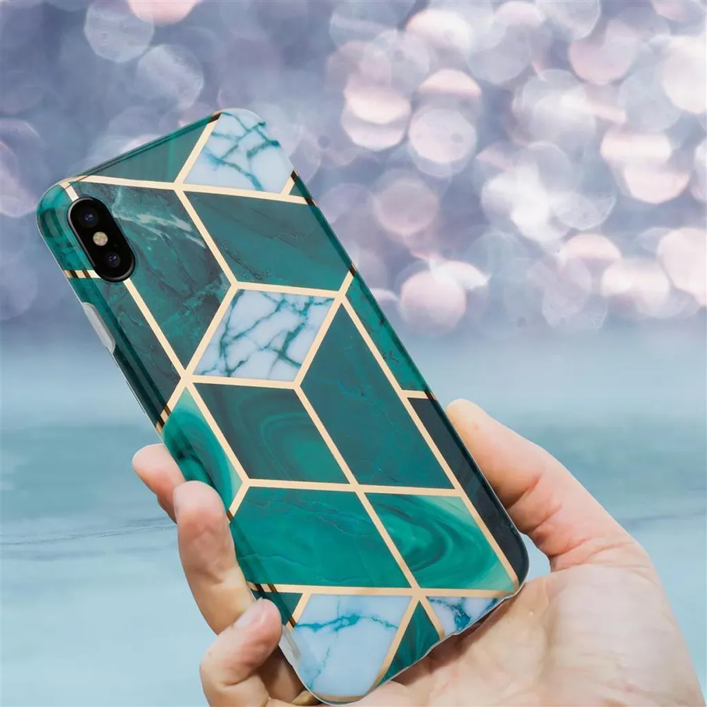 Custodia Per IPhone XR (6,1''), Due Strati: Telaio In TPU Antiurto E Retro In Policarbonato, Colore Verde. Protegge Da Cadute E Graffi, Bordi Rialzati Per Fotocamera E Schermo.