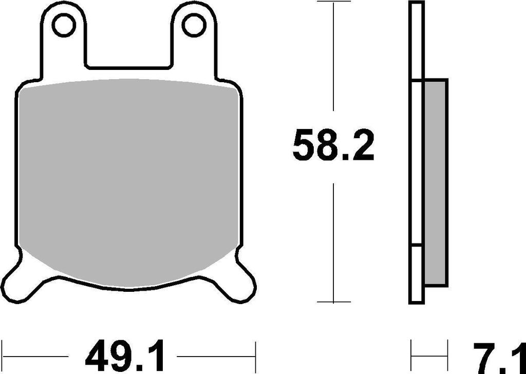 Bremsbelag SBS 560H.CT (Satz pro Scheibe) Street High Power Carbon