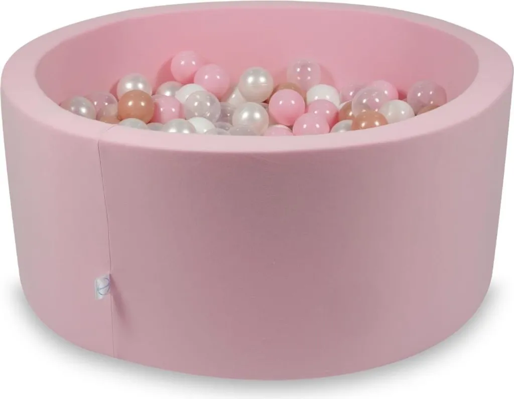 Piscine à balles rose 90x40 cm avec 300 boules pour l'éveil de bébé