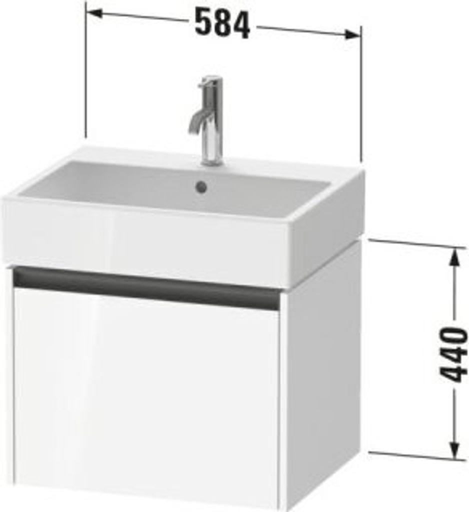 Duravit K25075055550000 Ketho2 WTU WH 584x460x440 Az 1 Ei Produktbild 