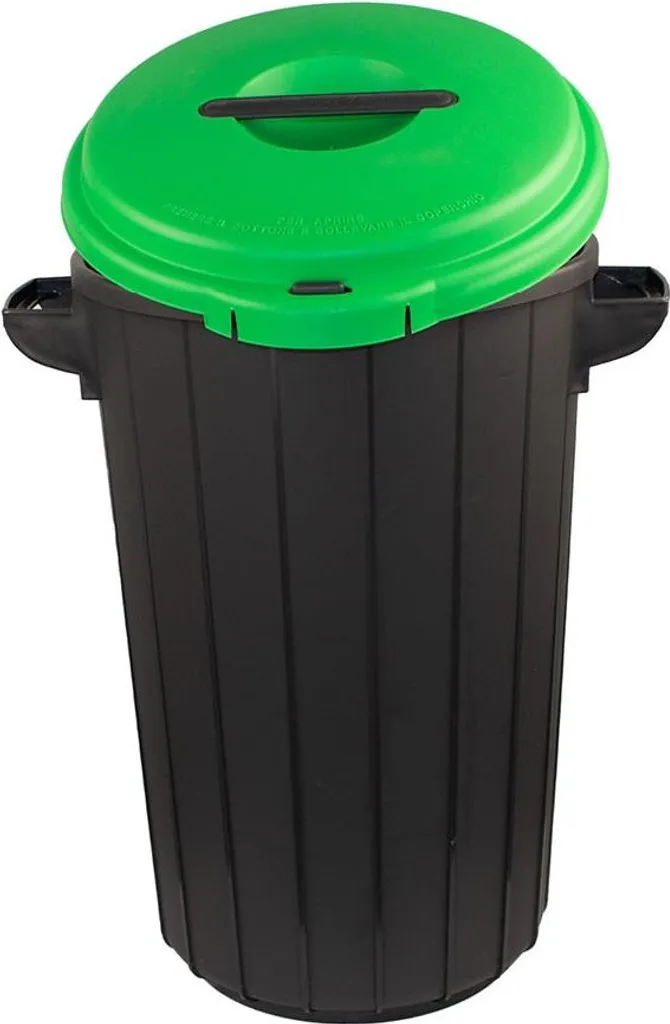 Poubelle de Cuisine 35 Litres Verte avec Couvercle - Tri Sélectif facile